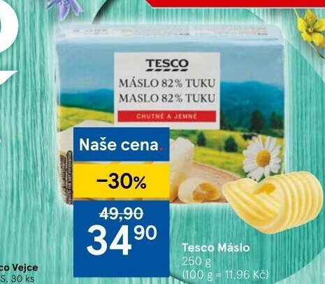 Máslo Tesco