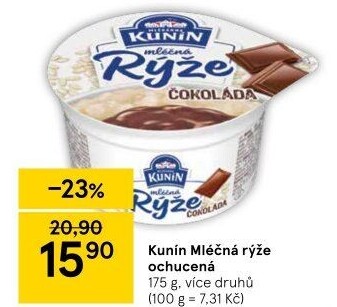 Mléčná rýže Kunín