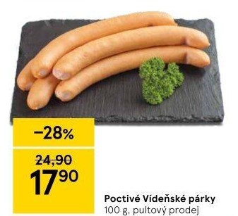 Párky vídeňské poctivé