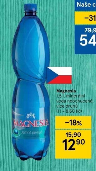 Přírodní voda Magnesia
