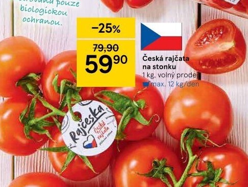 Rajčata cherry keříková Rajčeska