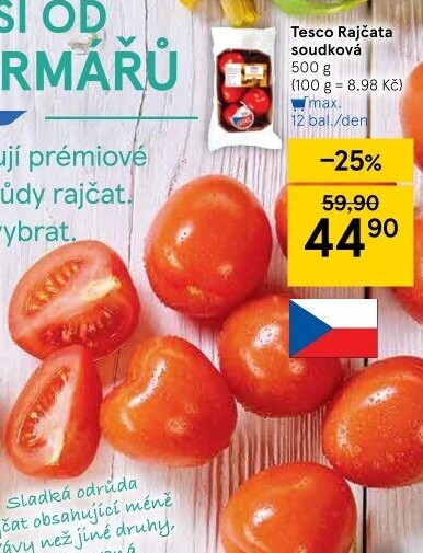 Rajčata soudková Tesco