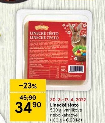 Těsto linecké vanilkové Svoboda Blučina