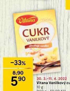 Vanilkový cukr Vitana
