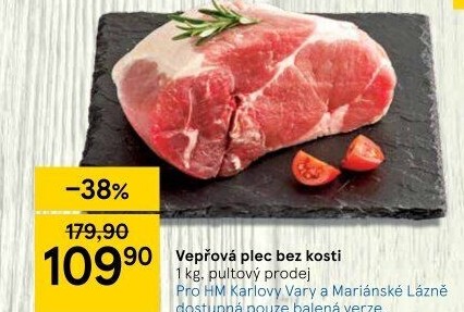 Vepřová plec bez kosti