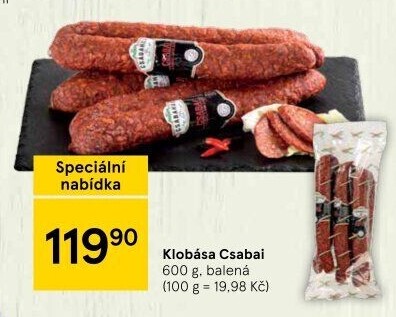 Čabajská klobása Csabai Csabahús