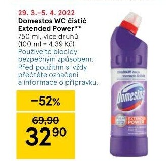Čistič WC gelový Domestos