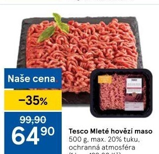 Hovězí mleté maso Tesco