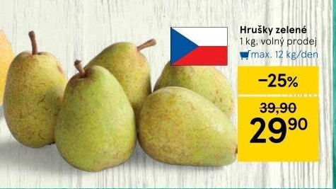 Hrušky zelené