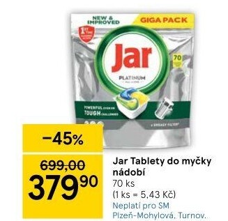 Kapsle do myčky Jar