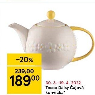Konvice na čaj Tesco