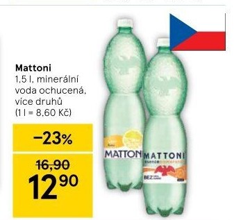 Ochucená voda Mattoni