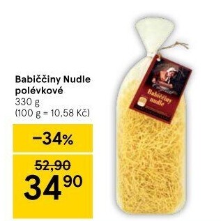 Polévkové nudle Babiččiny Druid