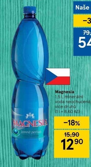 Přírodní voda Magnesia