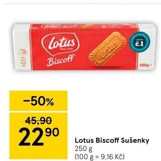 Sušenky Biscoff Lotus