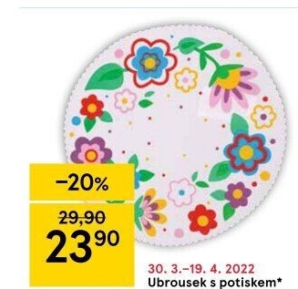 Ubrousek s potiskem