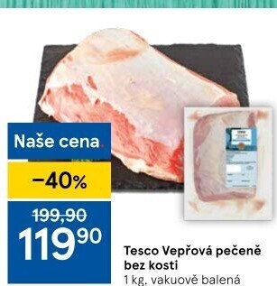 Vepřová pečeně bez kosti Tesco