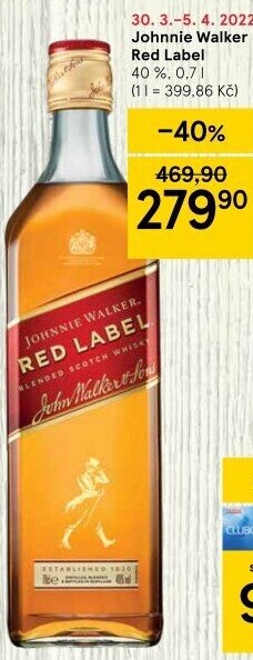 Whisky Red Label Johnnie Walker