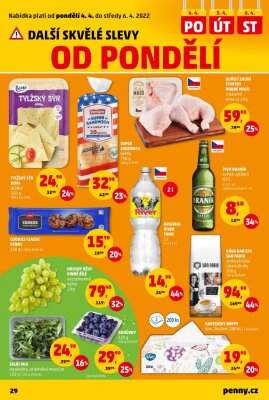 akční leták Penny Market 31.3.2022-6.4.2022