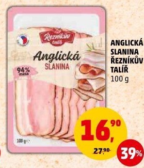 Anglická slanina Řezníkův talíř