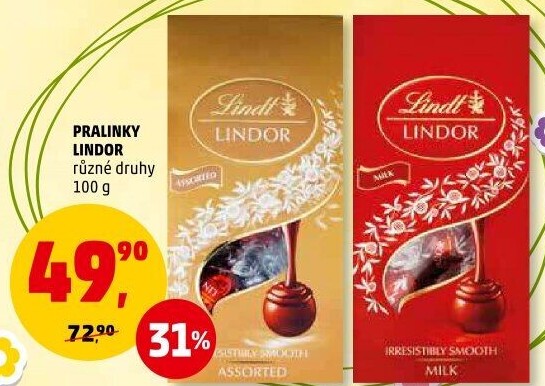 Bonboniéra Pralinky Lindor Lindt