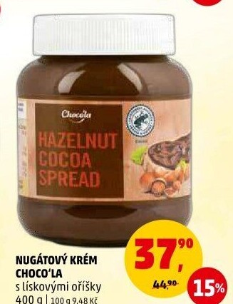 Čokokrém oříškovo-nugátový Choco'