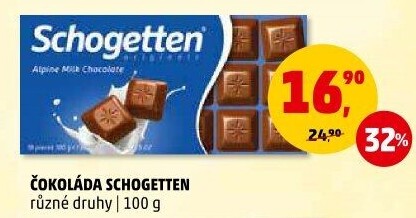 Čokoláda Schogetten Trumpf