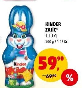 Čokoládový zajíc Kinder