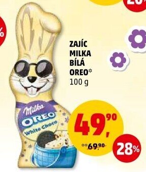 Čokoládový zajíc Oreo Milka