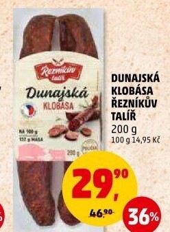 Dunajská klobása Řezníkův talíř