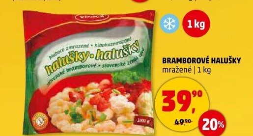 Halušky bramborové mražené Vinica