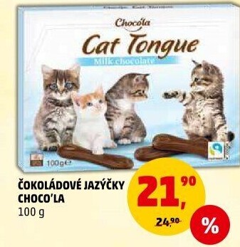 Jazýčky čokoládové Choco'