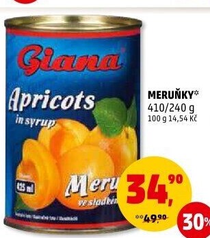 Kompot meruňky Giana