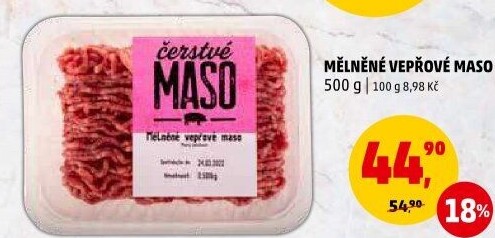 Maso mleté vepřové