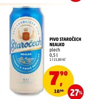 Nealkoholické pivo Staročech
