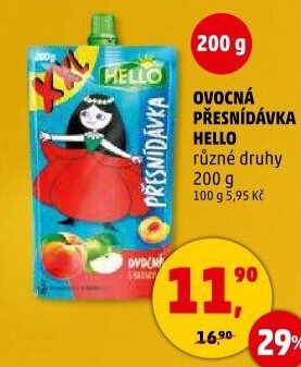 Ovocná kapsička Hello