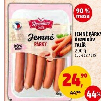 Párky jemné Řezníkův talíř