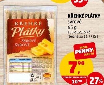 Plátky křehké Michelské pekárny
