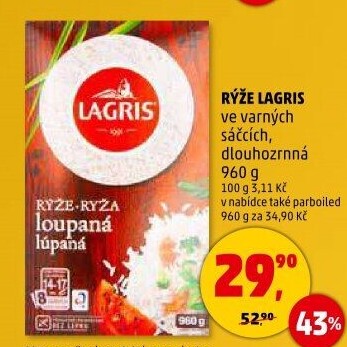 Rýže dlouhozrnná Lagris