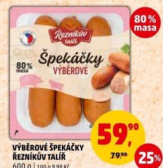 Špekáčky výběrové Řezníkův talíř