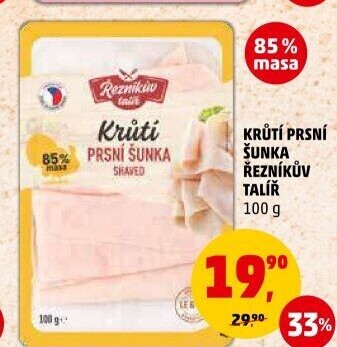 Šunka krůtí prsní Řezníkův talíř