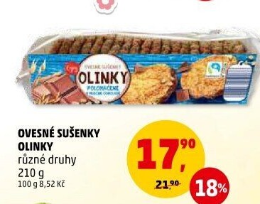 Sušenky ovesné Olinky Enjoy