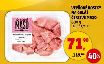 Vepřové maso na guláš