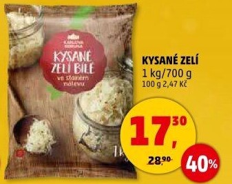Zelí bílé kysané Karlova Koruna