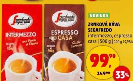 Zrnková káva Intermezzo Segafredo