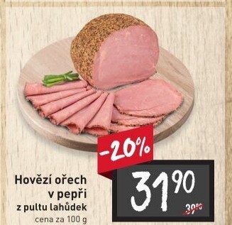 Hovězí ořech v pepři