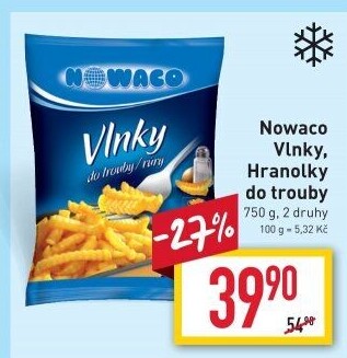 Hranolky vlnky mražené Nowaco