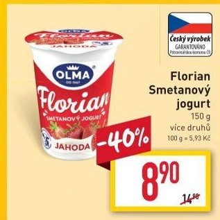 Jogurt smetanový Florian Olma