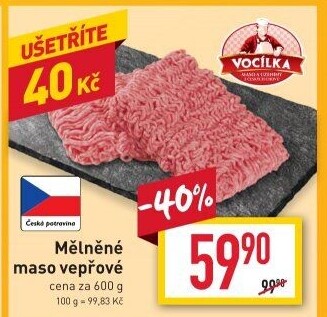 Maso mleté vepřové Vocílka