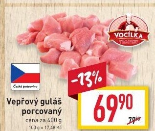 Maso na guláš vepřové Vocílka